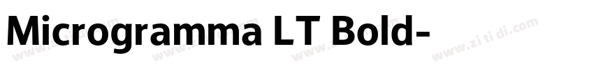 Microgramma LT Bold字体转换